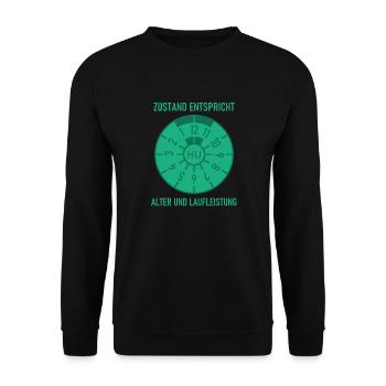 HU - Condition corresponds to age and mileage - Unisex Sweatshirt - black - Front - Alina (178cm) & Michal (187cm)