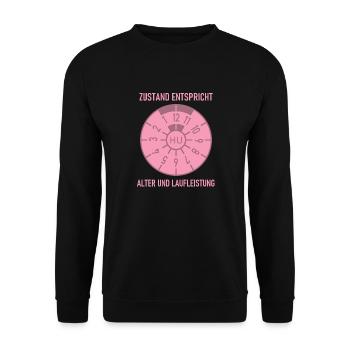 HU - Condition corresponds to age and mileage - Unisex Sweatshirt - black - Front - Alina (178cm) & Michal (187cm)