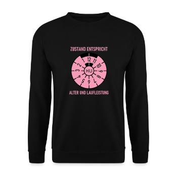 HU - Condition corresponds to age and mileage - Unisex Sweatshirt - black - Front - Alina (178cm) & Michal (187cm)