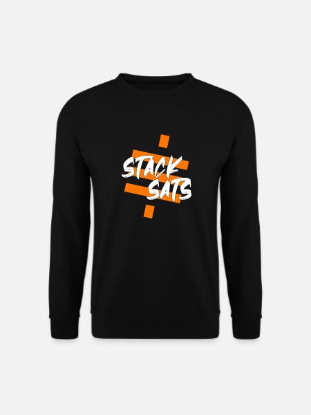 Bitcoin Satoshi BTC Stack Sats Hodl Crypto Logo - Unisex Pullover - Schwarz