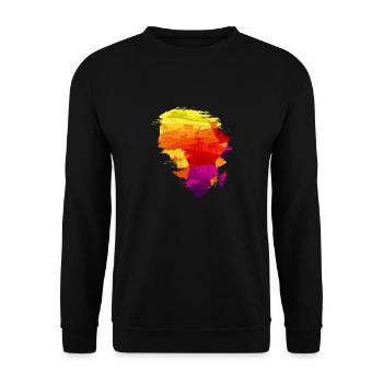 I left my heart in Africa - Unisex Sweatshirt - black - Front - Alina (178cm) & Michal (187cm)
