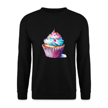 Petit gâteau 2 2 - Sweat-shirt Unisexe - noir - Devant - Alina (178cm) & Michal (187cm)