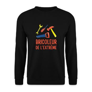 Personnaliser le bricoleur de l extrême - Sweat-shirt Unisexe - noir - Devant - Alina (178cm) & Michal (187cm)