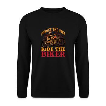 Forget your motorcycle ride with me motorcycle - Unisex Sweatshirt - black - Front - Alina (178cm) & Michal (187cm)