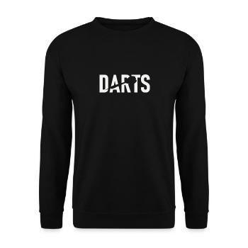 darts - Unisex Sweatshirt - black - Front - Alina (178cm) & Michal (187cm)