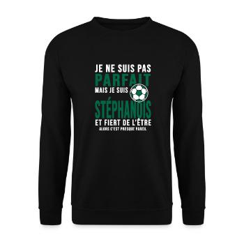 Saint étienne club football Club verts Stéphanois - Sweat-shirt Unisexe - noir - Devant - Alina (178cm) & Michal (187cm)