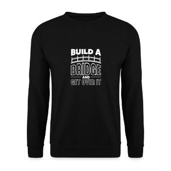 Construire un pont et s’en remettre Ingénieur des ponts - Sweat-shirt Unisexe - noir - Devant - Alina (178cm) & Michal (187cm)