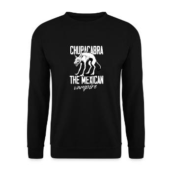 Chupacabra Le monstre cryptide vampire mexicain - Sweat-shirt Unisexe - noir - Devant - Alina (178cm) & Michal (187cm)