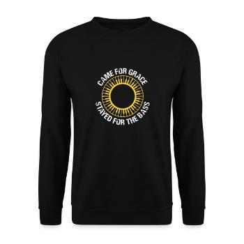 Came For Grace Stayed For The Bass Pipe Organ - Unisex Pullover - Schwarz - Vorne - Alina (178cm) & Michal (187cm)