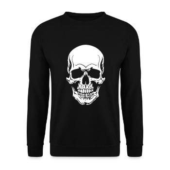 Crâne - Sweat-shirt Unisexe - noir - Devant - Alina (178cm) & Michal (187cm)