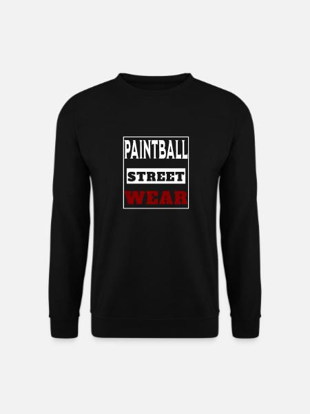 Paintball Street Wear, coole PB Marke - Unisex Pullover - Schwarz