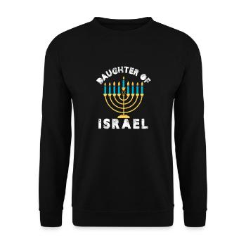 Daughter of Israel - Unisex Sweatshirt - black - Front - Alina (178cm) & Michal (187cm)