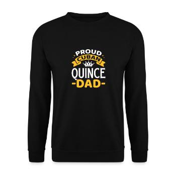 Fier père coing cubain Design pour un père cubain - Sweat-shirt Unisexe - noir - Devant - Alina (178cm) & Michal (187cm)