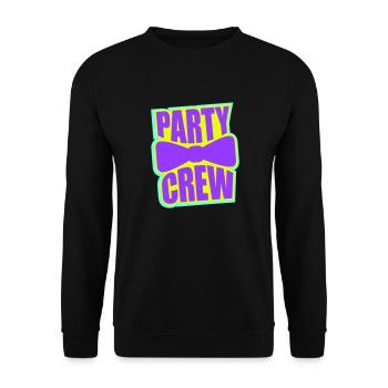 Party Crew Celebrate Men's Suit Bow Tie Team Friends - Unisex Sweatshirt - black - Front - Alina (178cm) & Michal (187cm)