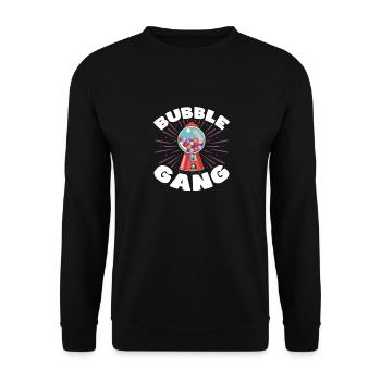 Bubble gang machine Design for a Enthusiast of - Unisex Sweatshirt - black - Front - Alina (178cm) & Michal (187cm)