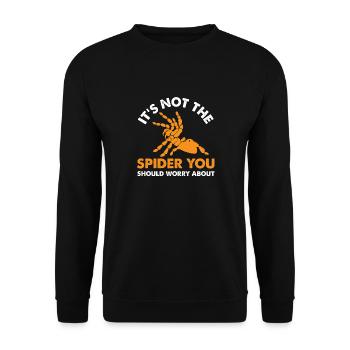 ce n’est pas l’araignée dont vous devriez vous soucier Design - Sweat-shirt Unisexe - noir - Devant - Alina (178cm) & Michal (187cm)