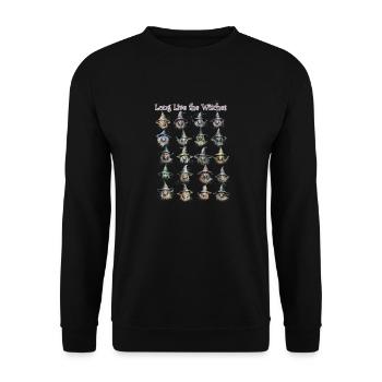 Long Live the Witches - Unisex Sweatshirt - black - Front - Alina (178cm) & Michal (187cm)