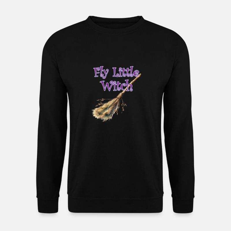 Fliege kleine Hexe - Unisex Pullover - Schwarz
