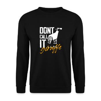 dont call it giraffe Design for a okapi lover - Unisex Sweatshirt - black - Front - Alina (178cm) & Michal (187cm)