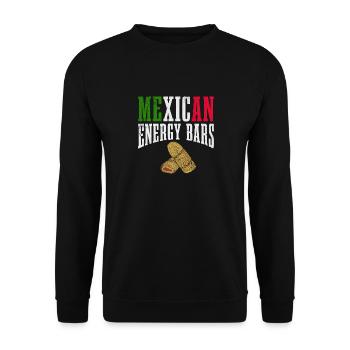 Barres énergétiques mexicaines Tamales gastronomiques d’Amérique latine - Sweat-shirt Unisexe - noir - Devant - Alina (178cm) & Michal (187cm)