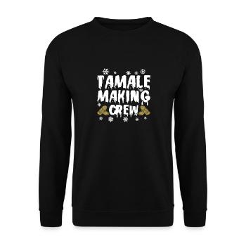 Tamale Making Crew Mexican Food Latin American - Unisex Sweatshirt - black - Front - Alina (178cm) & Michal (187cm)