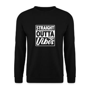 Straight Outta Vibes Percussion Vibraphone Player - Sweat-shirt Unisexe - noir - Devant - Alina (178cm) & Michal (187cm)