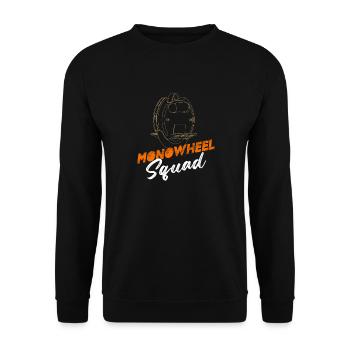 Monowheel Squad One-Wheel Scooter EUC Unicycle - Unisex Pullover - Schwarz - Vorne - Alina (178cm) & Michal (187cm)