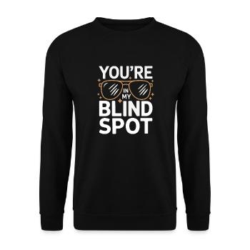 Blinde Blindheit Sehbehinderte Menschen - Unisex Pullover - Schwarz - Vorne - Alina (178cm) & Michal (187cm)