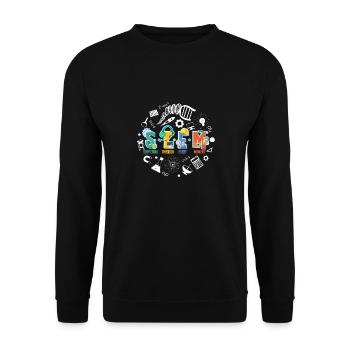 STEM Suffering Through Every Moment Technology - Unisex Sweatshirt - black - Front - Alina (178cm) & Michal (187cm)