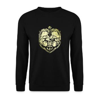 Spartan Boxer - Sweat-shirt Unisexe - noir - Devant - Alina (178cm) & Michal (187cm)