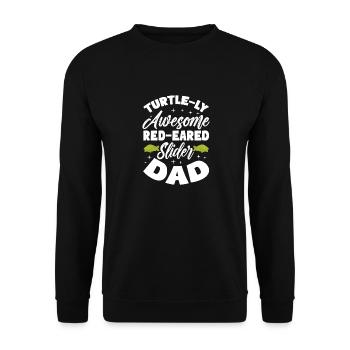 Turtle-Ly Awesome Red-Eared Sliders Dad Pet Turtle - Unisex Sweatshirt - black - Front - Alina (178cm) & Michal (187cm)