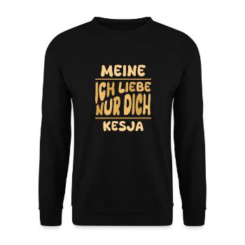 Mme Kesja - Sweat-shirt Unisexe - noir - Devant - Alina (178cm) & Michal (187cm)