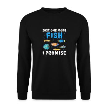 Just One More Fish I Promise Aquascaping Fish - Unisex Sweatshirt - black - Front - Alina (178cm) & Michal (187cm)