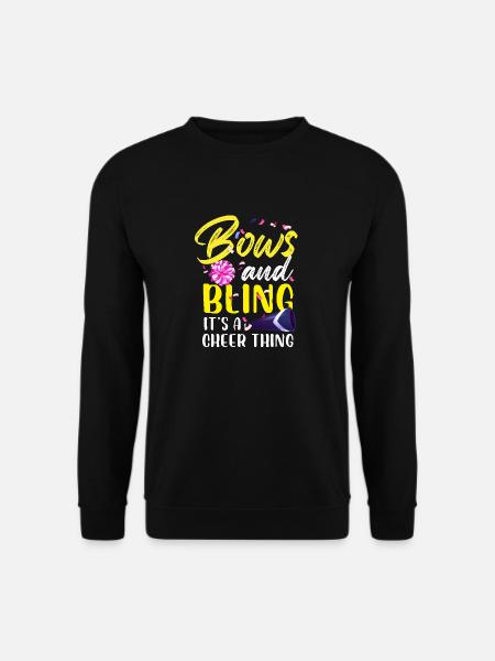 Bows And Bling It's A Cheer Thing Gymnastics - Unisex Pullover - Schwarz