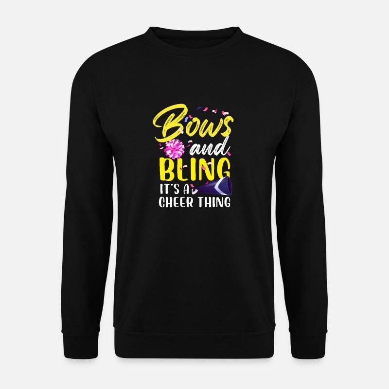 Bows And Bling It's A Cheer Thing Gymnastics - Unisex Pullover - Schwarz