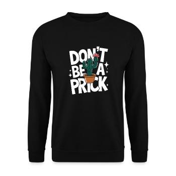 Cactus Cacti Desert Plant - Unisex Sweatshirt - black - Front - Alina (178cm) & Michal (187cm)
