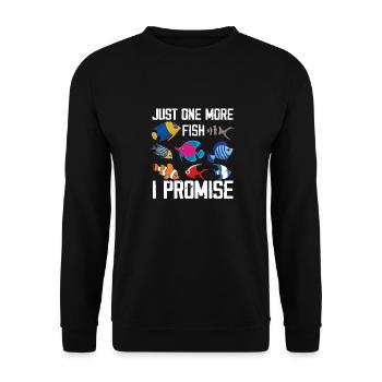 Juste un poisson de plus, je vous promets l’aquascaping - Sweat-shirt Unisexe - noir - Devant - Alina (178cm) & Michal (187cm)
