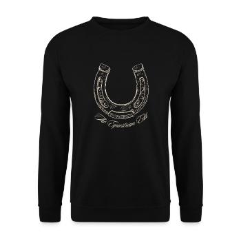 Horseshoe The Equestrian Edit - Unisex Sweatshirt - black - Front - Alina (178cm) & Michal (187cm)