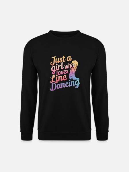 Line Dancing Dancing Dancers - Unisex Sweatshirt - black