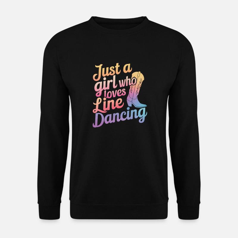 Line Dancing Dancing Dancers - Unisex Sweatshirt - black