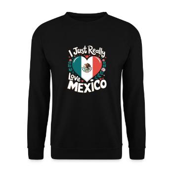 Mexico Mexico Mexican Spanish - Unisex Sweatshirt - black - Front - Alina (178cm) & Michal (187cm)