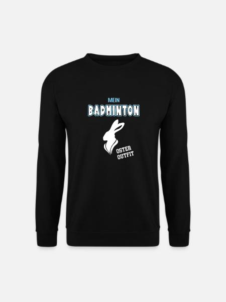 Badminton Oster Outfit Ostergeschenk Badmintoner - Unisex Pullover - Schwarz