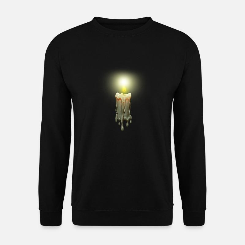 Brennende Kerze - Unisex Pullover - Schwarz