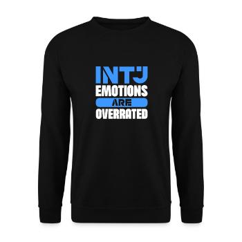 Les émotions INTJ sont surestimées - Sweat-shirt Unisexe - noir - Devant - Alina (178cm) & Michal (187cm)