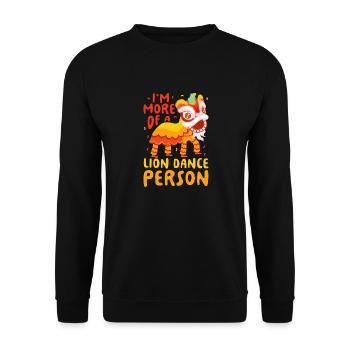 Je suis plutôt une personne de danse du lion danseuse de dragon - Sweat-shirt Unisexe - noir - Devant - Alina (178cm) & Michal (187cm)