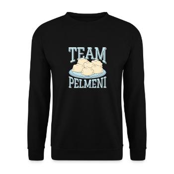Équipe Pelmeni Chef de la cuisine russe - Sweat-shirt Unisexe - noir - Devant - Alina (178cm) & Michal (187cm)