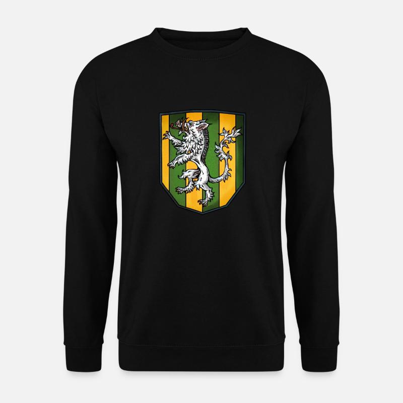 Wappen silber Wildschwein - Unisex Pullover - Schwarz