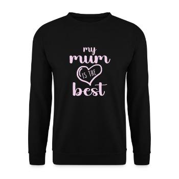 Ma mère est la meilleure - Sweat-shirt Unisexe - noir - Devant - Alina (178cm) & Michal (187cm)