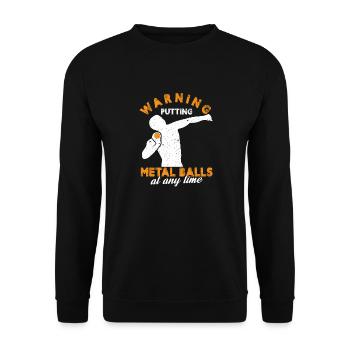Conception du lancer du coup de semonce - Sweat-shirt Unisexe - noir - Devant - Alina (178cm) & Michal (187cm)