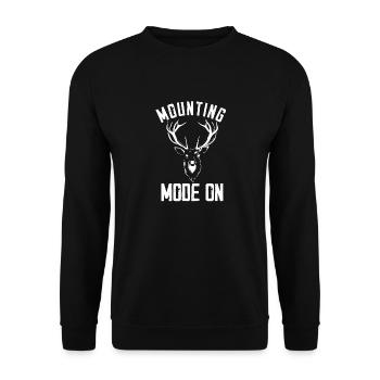 Mode de montage sur le taxidermiste de dépeçage d’animaux morts - Sweat-shirt Unisexe - noir - Devant - Alina (178cm) & Michal (187cm)